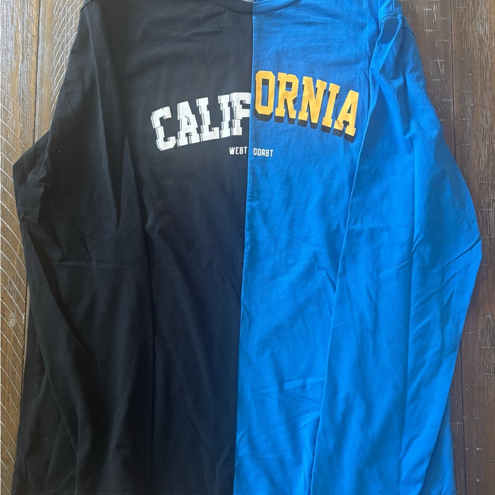 SHEIN California Split Long Sleeve Tee